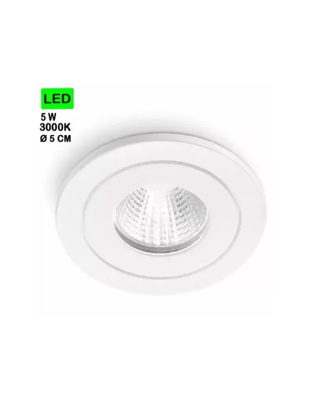 Gea luce GFA770C Foco aluminio blanco 5w LED 3000k